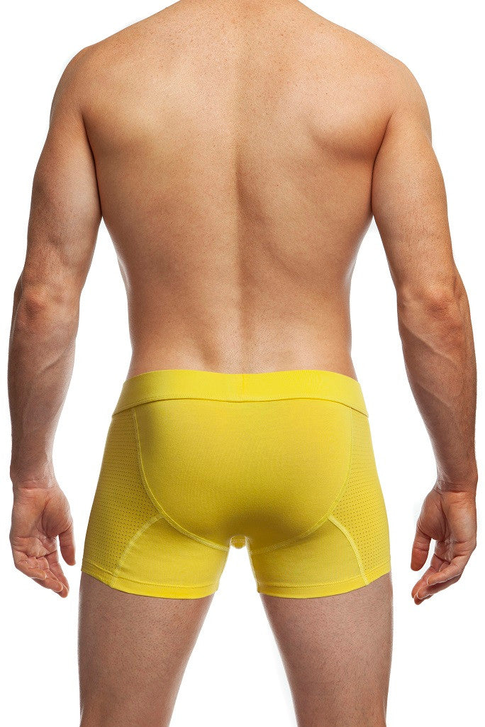 X-Train Boxer Brief in yellow from Jack Adams.  Your everyday, every event mesh boxer brief.