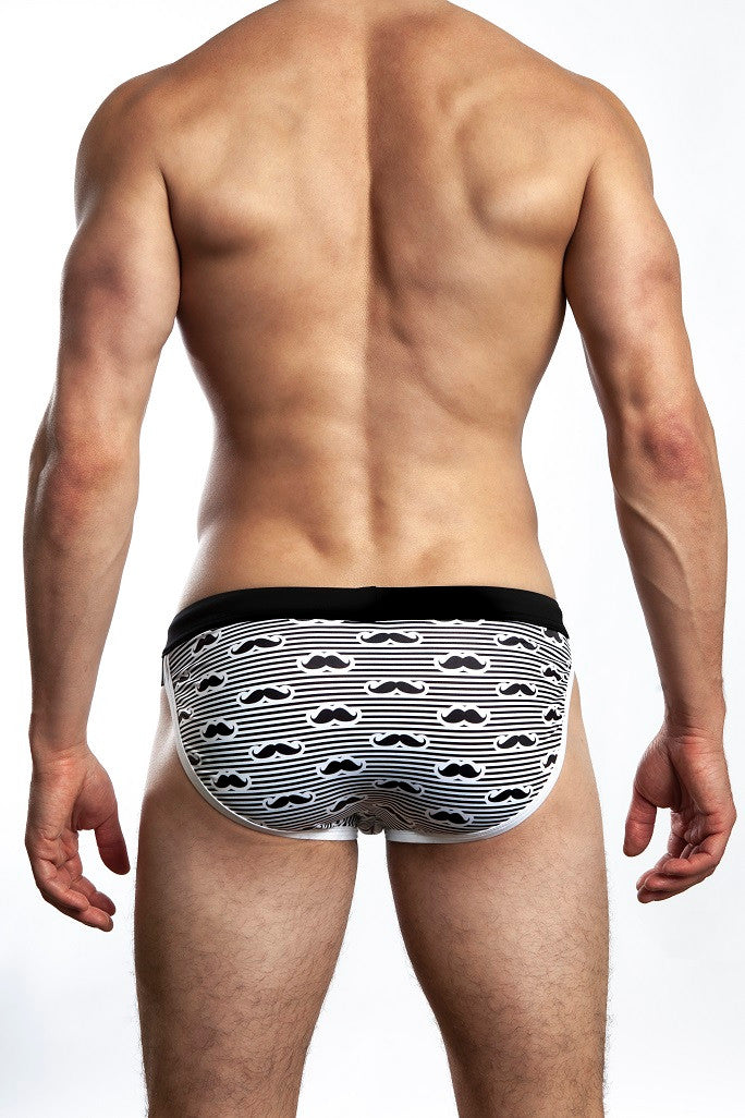Jack Adams limited edition Stash Man Swim Brief boasts a sports cut with a perfectly cut frontal pouch. A fun men&