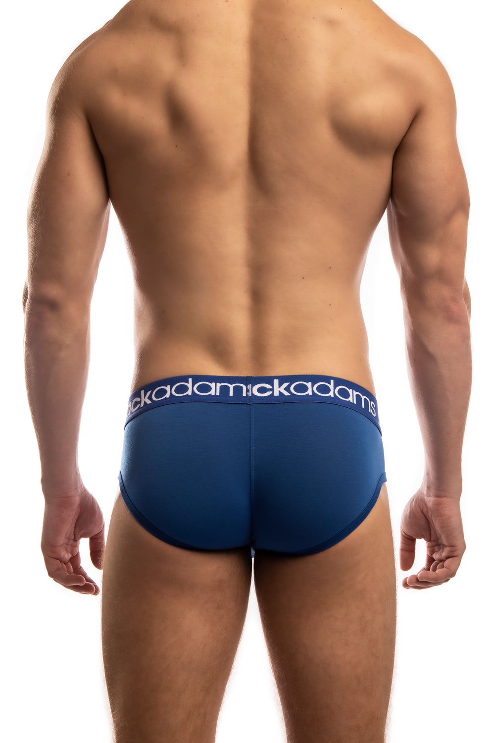 Jack Adams Icon Cool Modal Brief in international blue - sexy, premium men's underwear (back view)