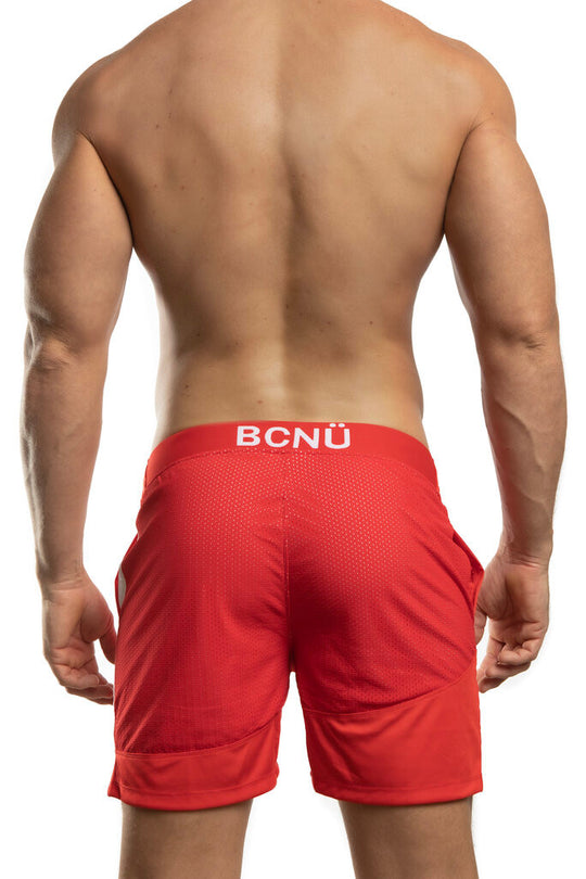 BCNU Soniq Shorty Short in red by Jack Adams. mens&