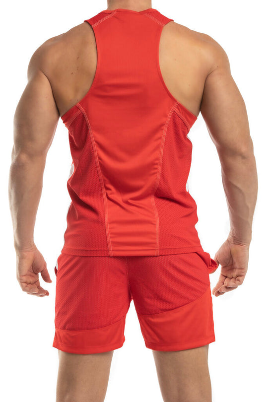 BCNU Sonic Sporty Tank in royal by Jack Adams. men&