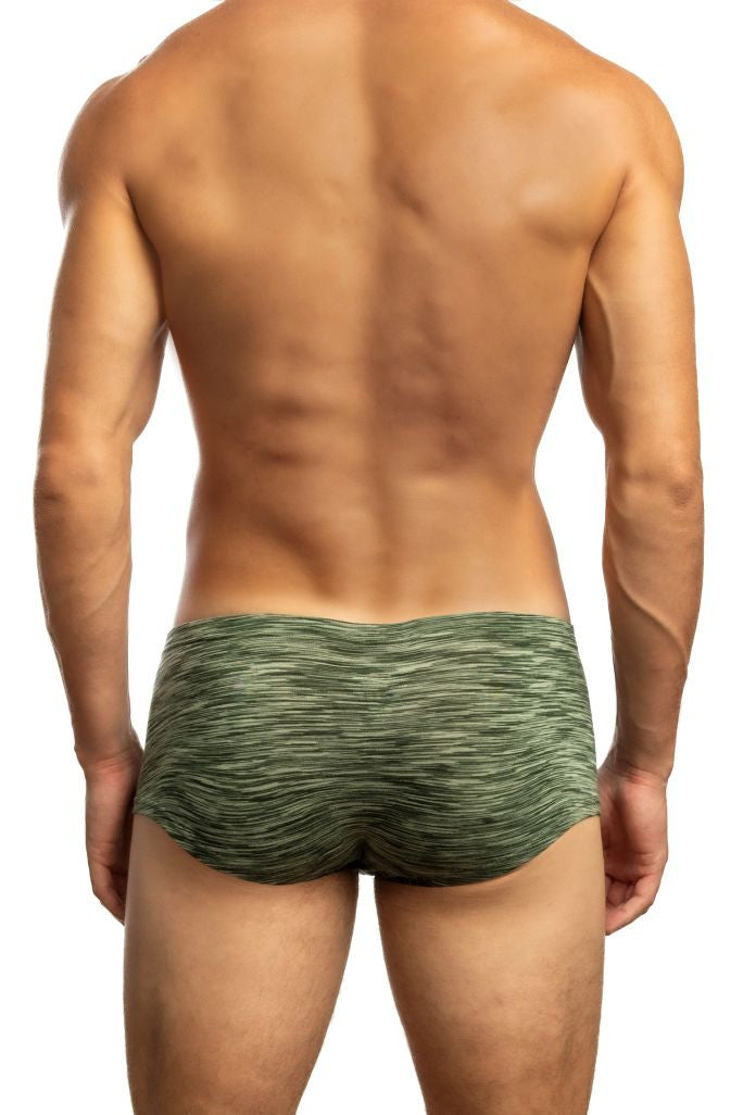 Jack Adams Filament Streamlined Boxer in natures green (back view) - men&