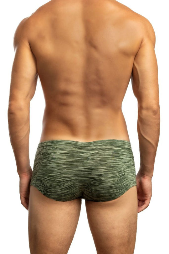 Jack Adams Filament Streamlined Boxer in natures green (back view) - men&