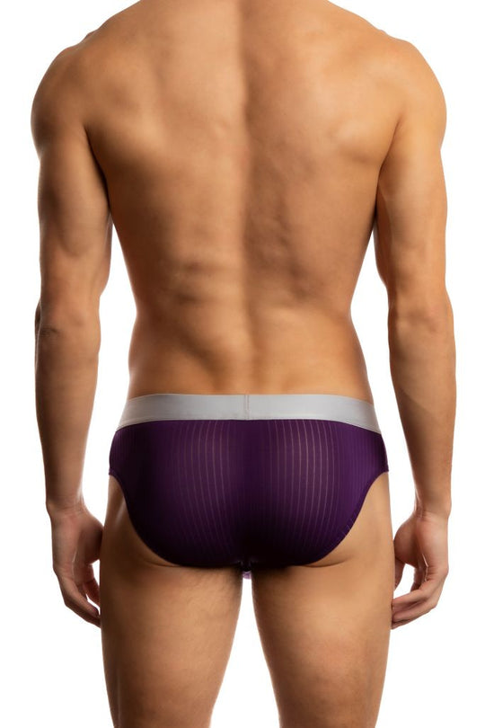 Jack Adams Air Army Wide Ribbed Modal Brief in imperial purple - men&