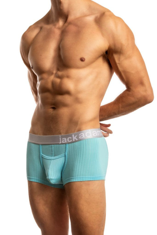 Jack Adams Air Army Wide Ribbed Modal Trunk in aquarius - men&