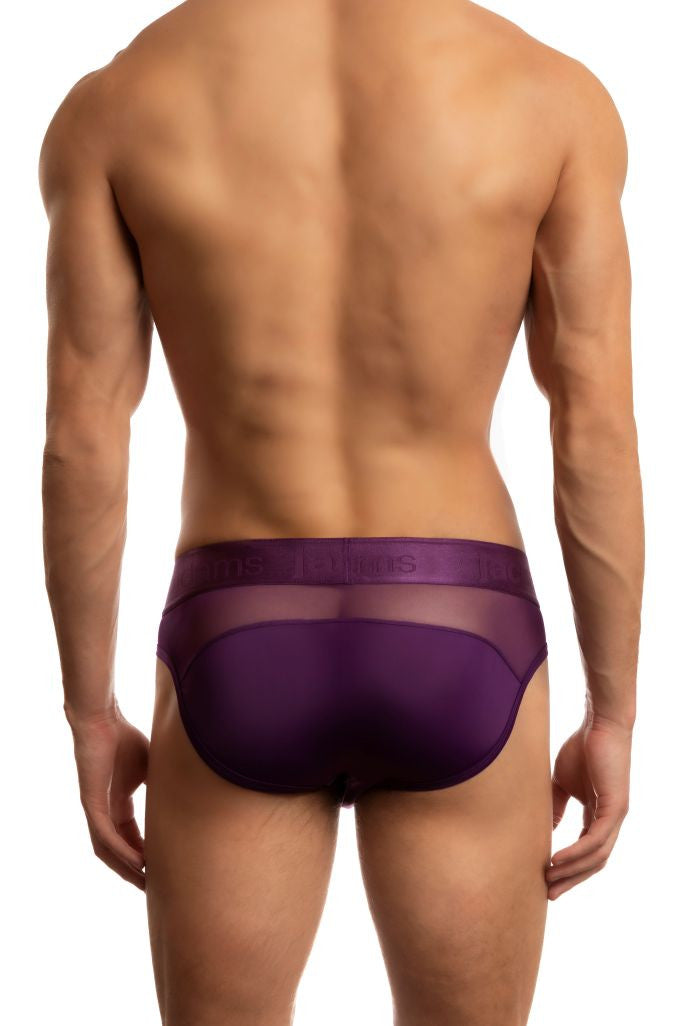 Jack Adams Monochrome Mesh Brief in imperial purple - men&