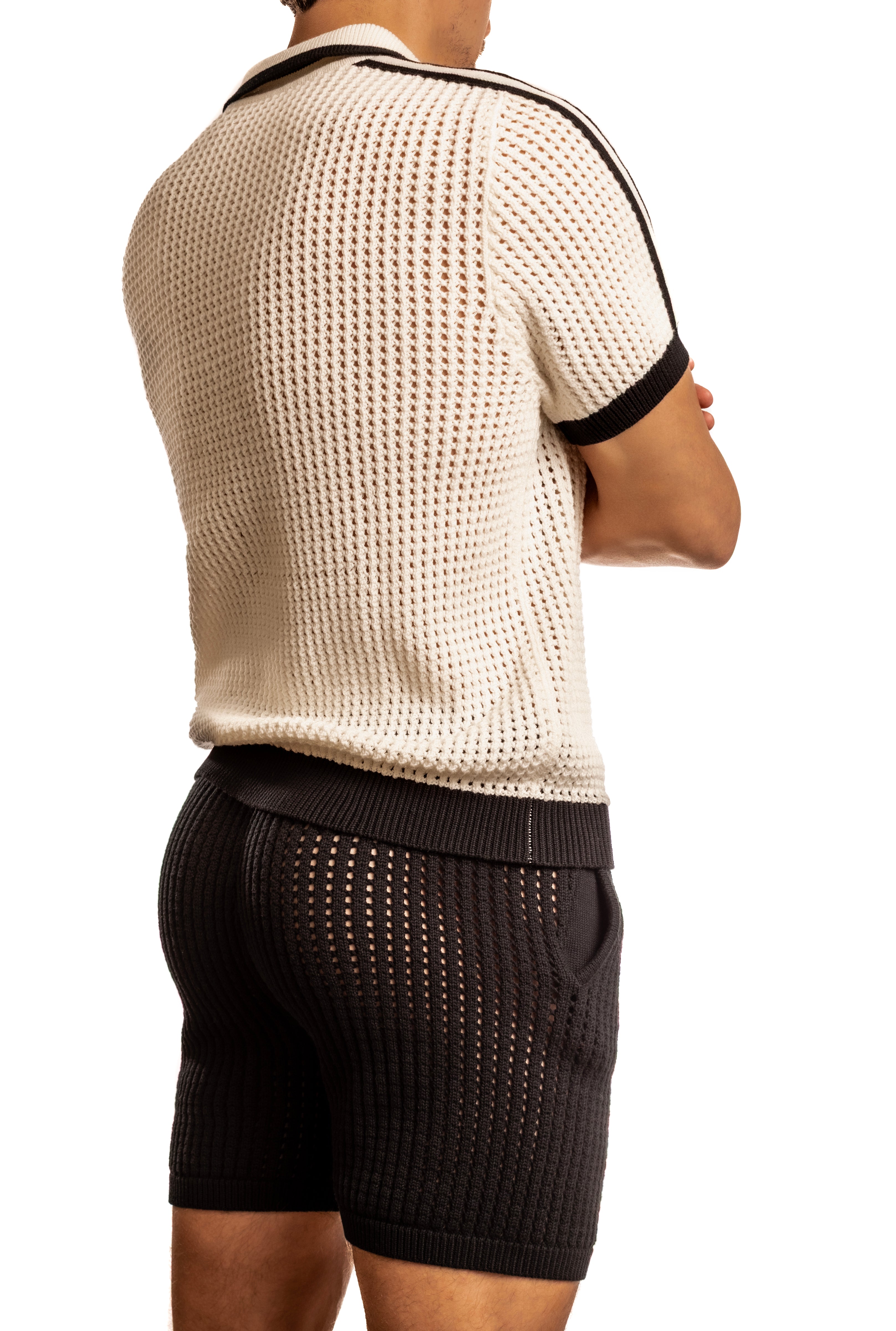 ドゥーズィエムクラスathletic wear MASON MESH KNIT Matteo Crochet Knit Pull Over Shirt – Jack Adams