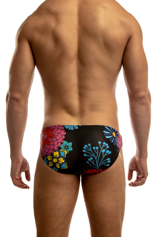 Jack Adams Second Skin Swimsuit - Black Japanese Flower
